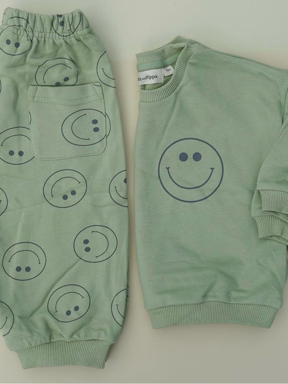 Indy and Pippa Green Smiles Set - 3T